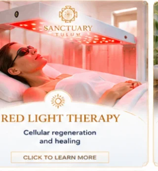 Red light therapy session in a calm setting