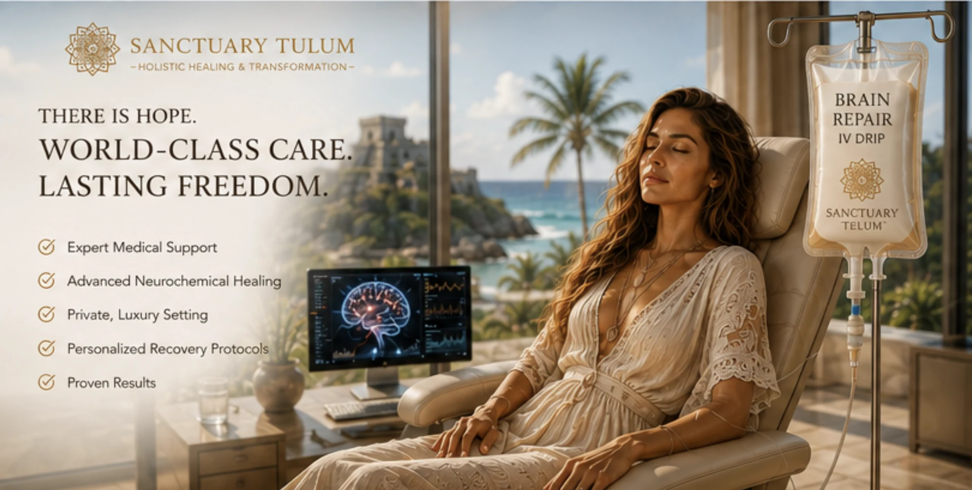 Benzodiazepine dependence and recovery care at Sanctuary Tulum