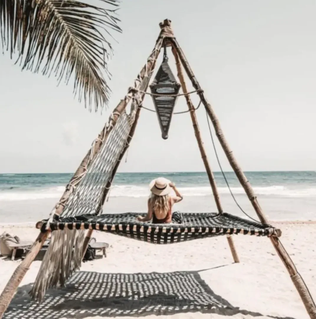 Hammock on a Tulum beach