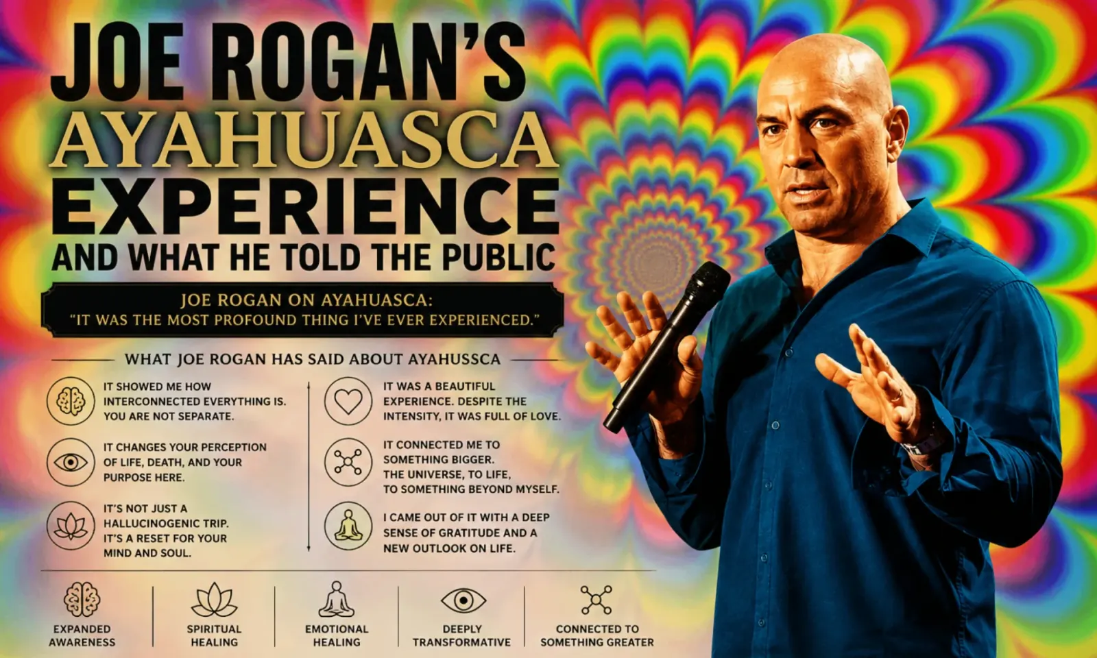 Joe Rogan's Ayahuasca Experience and What He Told the Public