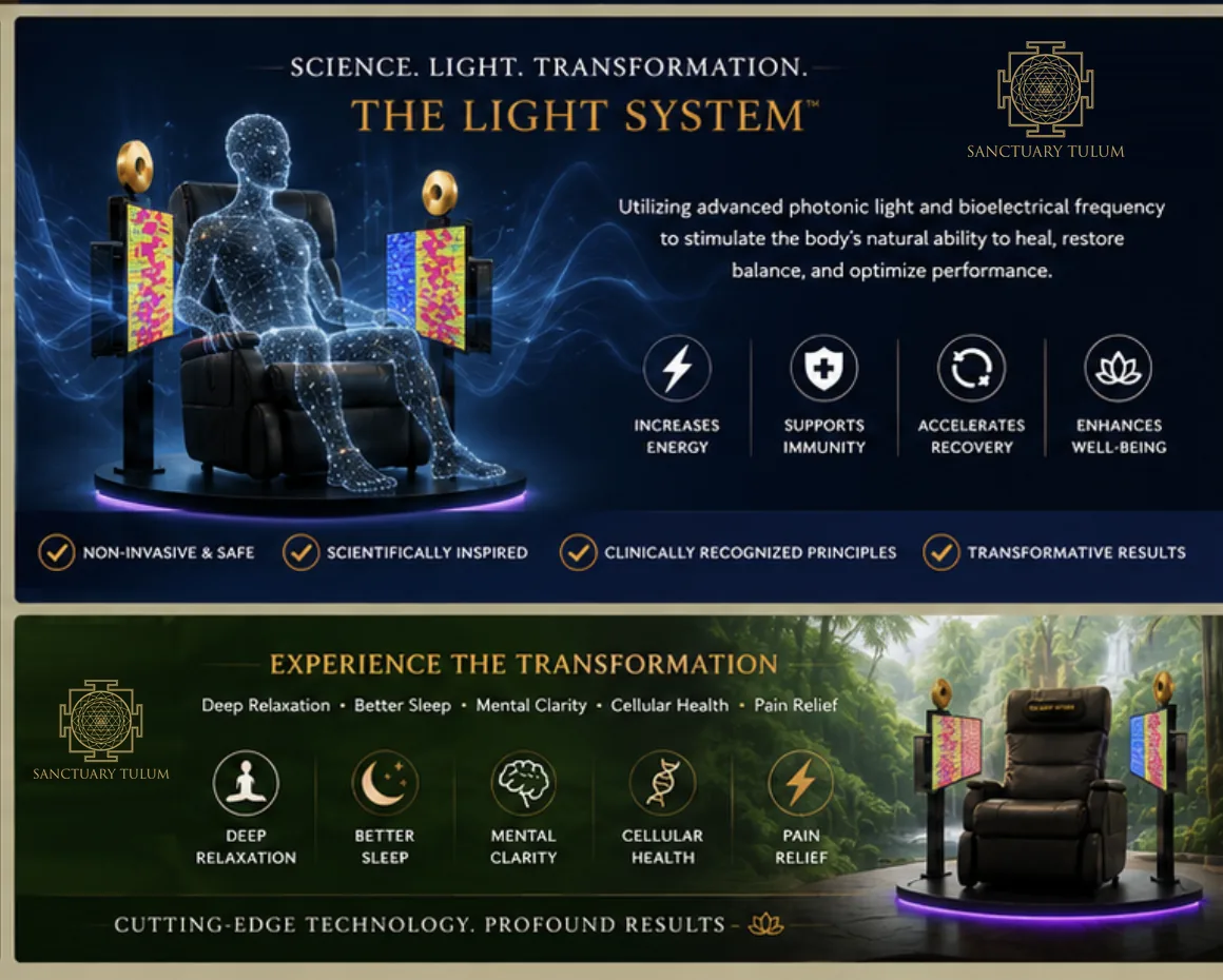 Light therapy research environment illustrating photobiomodulation science and bioenergetic wellness