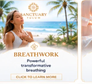 Breathwork practice at Sanctuary Tulum