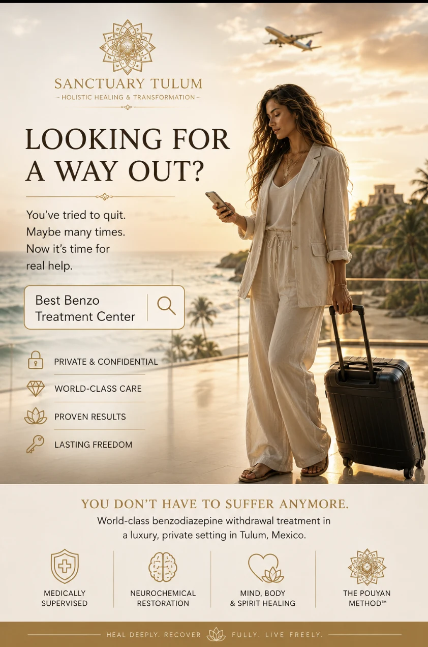 Benzodiazepine treatment and withdrawal care at Sanctuary Tulum