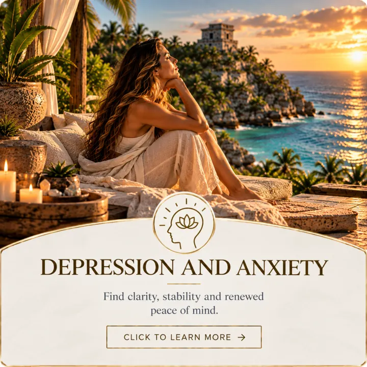 Holistic depression and anxiety treatment at Sanctuary Tulum
