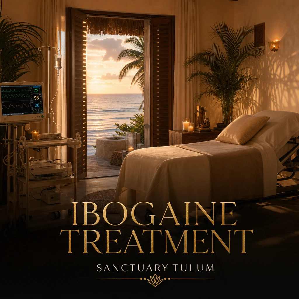 Ibogaine Treatment tile — medically supervised ibogaine therapy for opioid and stimulant dependency at Sanctuary Tulum