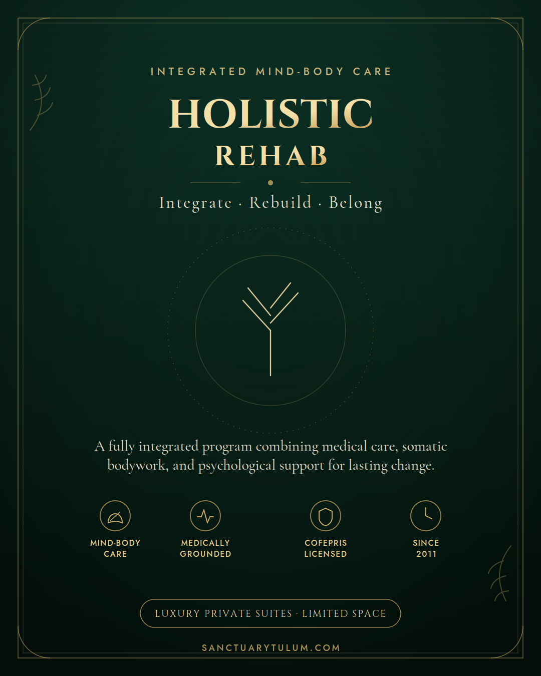Holistic alcohol rehabilitation approach at Sanctuary Tulum