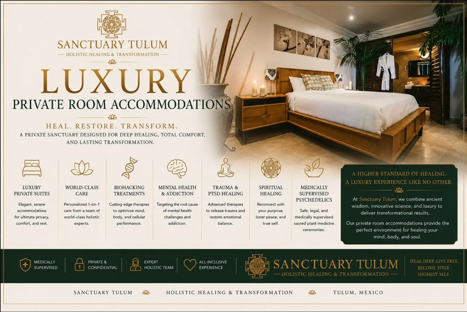 Private oceanfront accommodation at Sanctuary Tulum