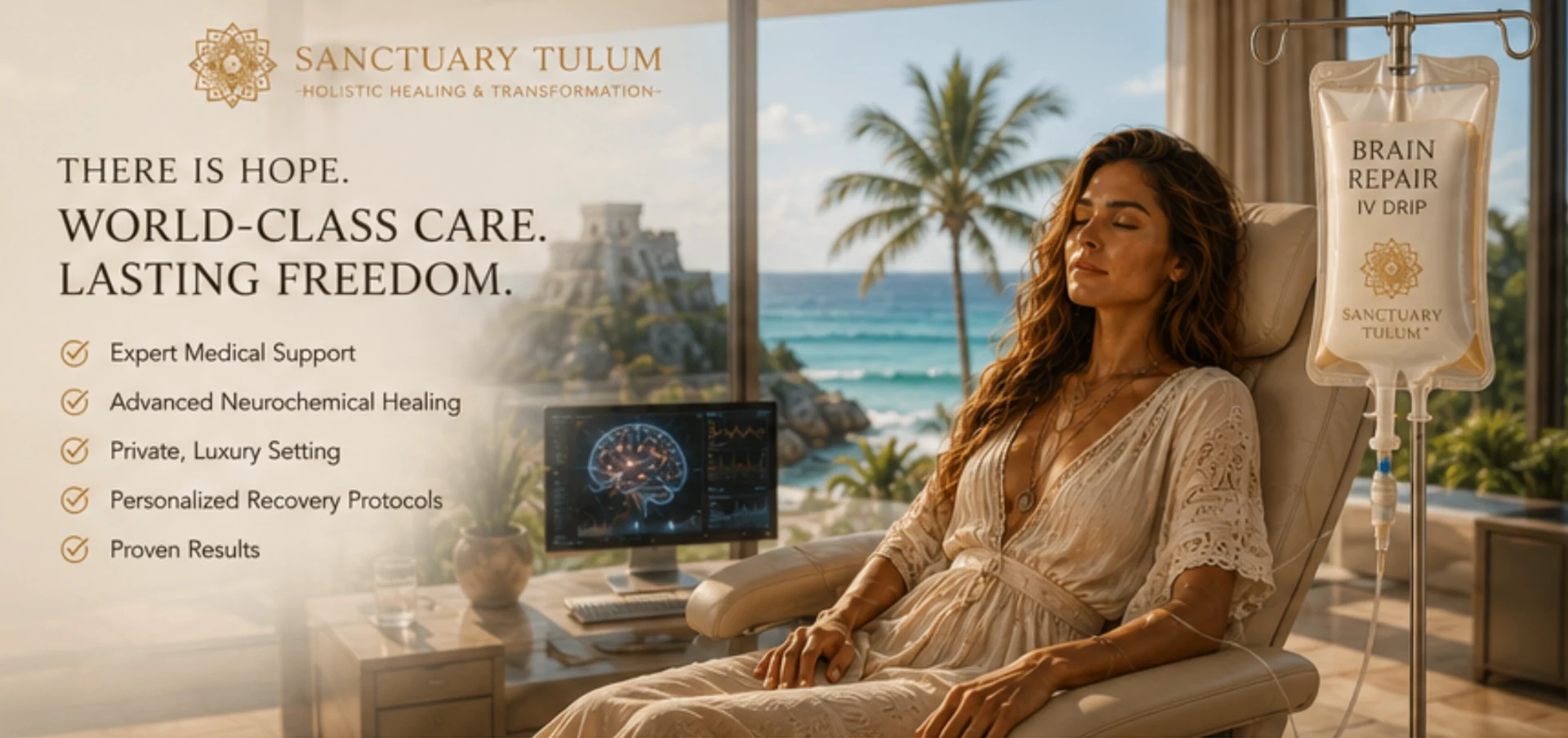World-class benzodiazepine withdrawal care with Brain Repair IV support