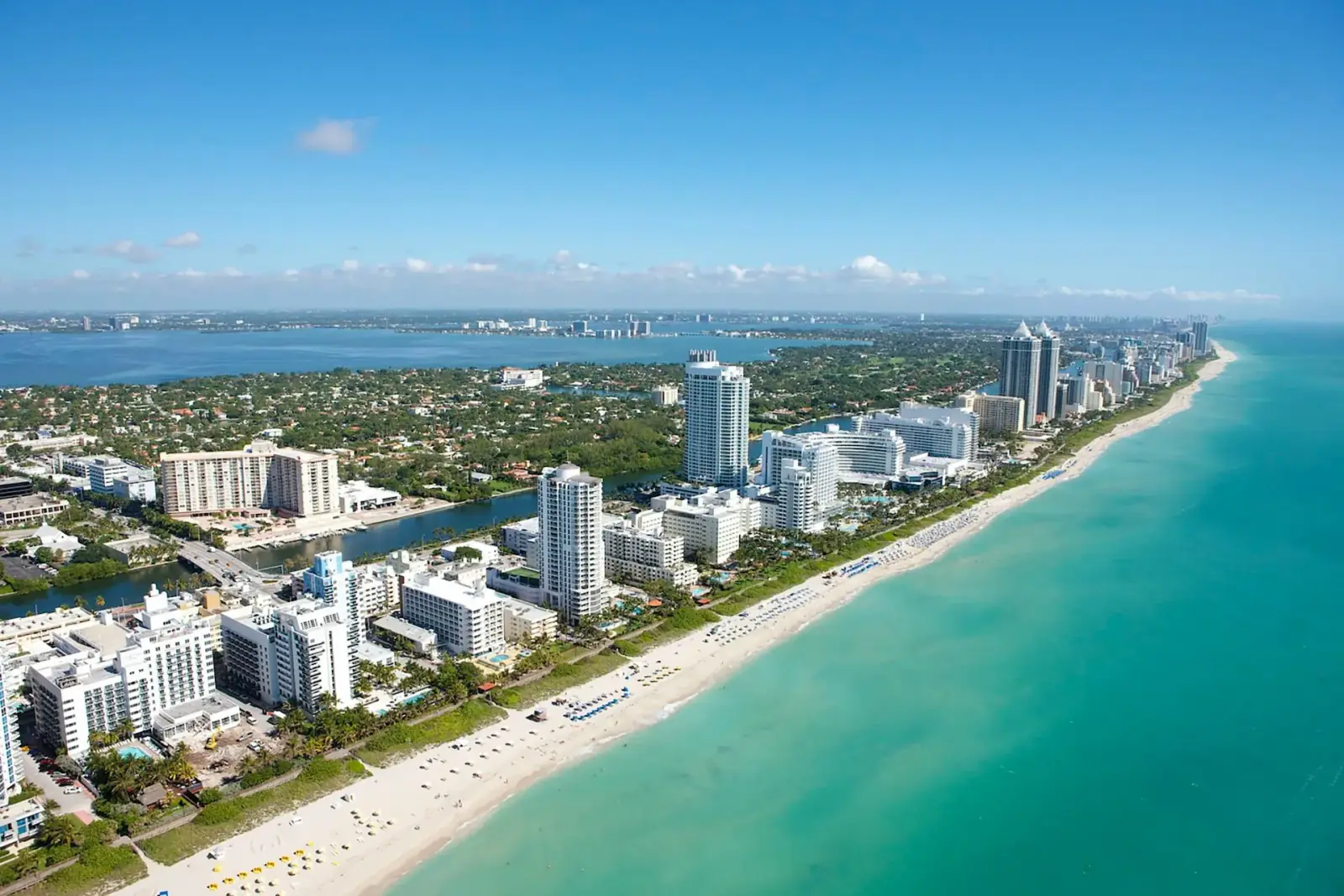 Miami Beach skyline representing Florida's luxury rehab market