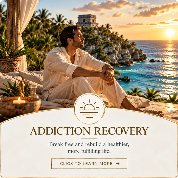 Addiction recovery at Sanctuary Tulum luxury rehab
