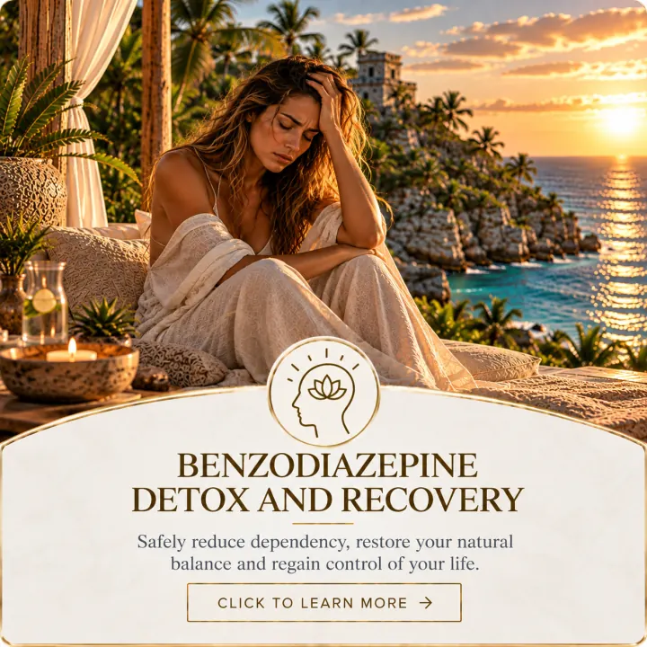 Benzodiazepine detox and recovery in the Sanctuary Tulum luxury benzo detox program