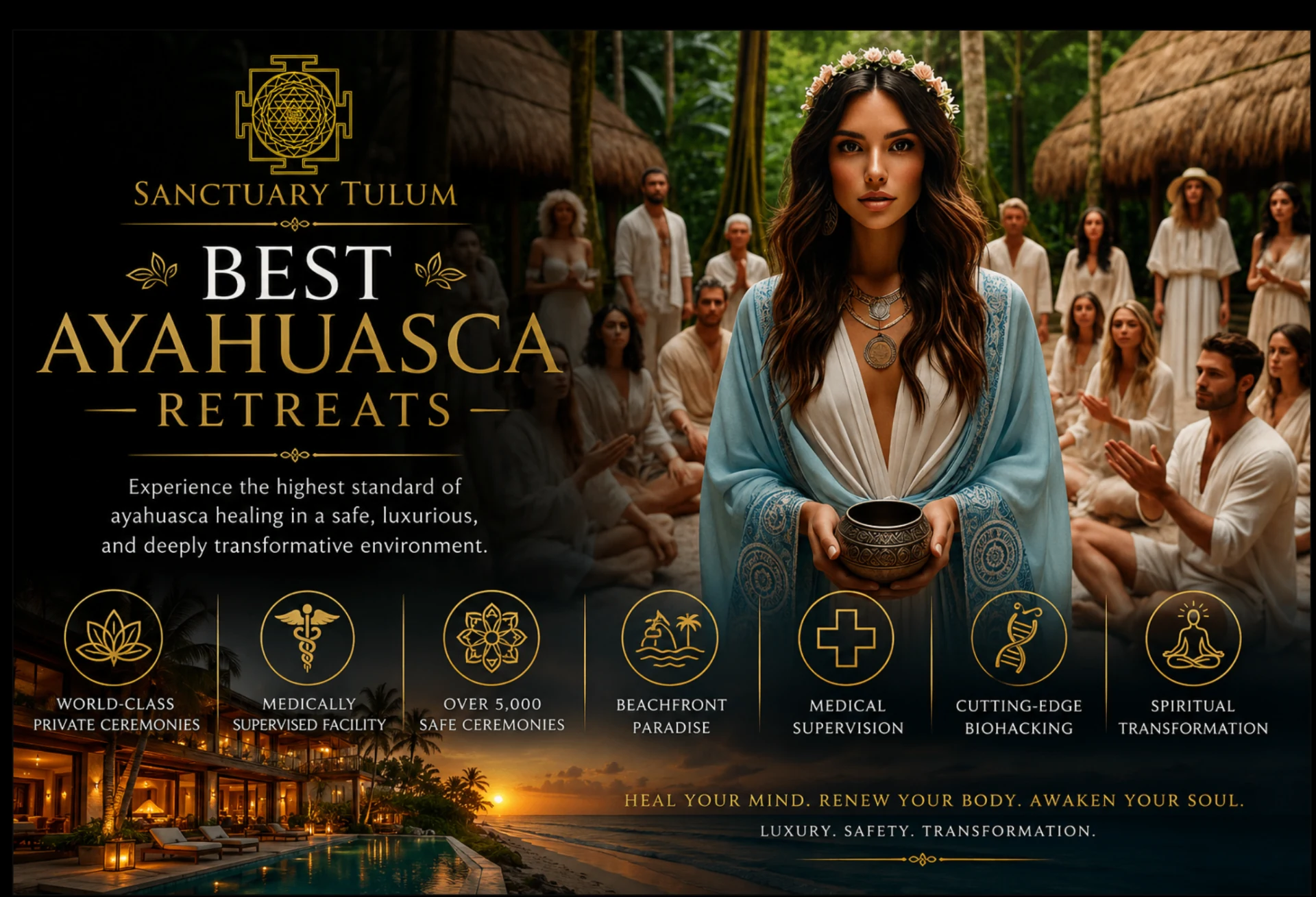 Best ayahuasca retreats — Sanctuary Tulum medically supervised private ceremonies