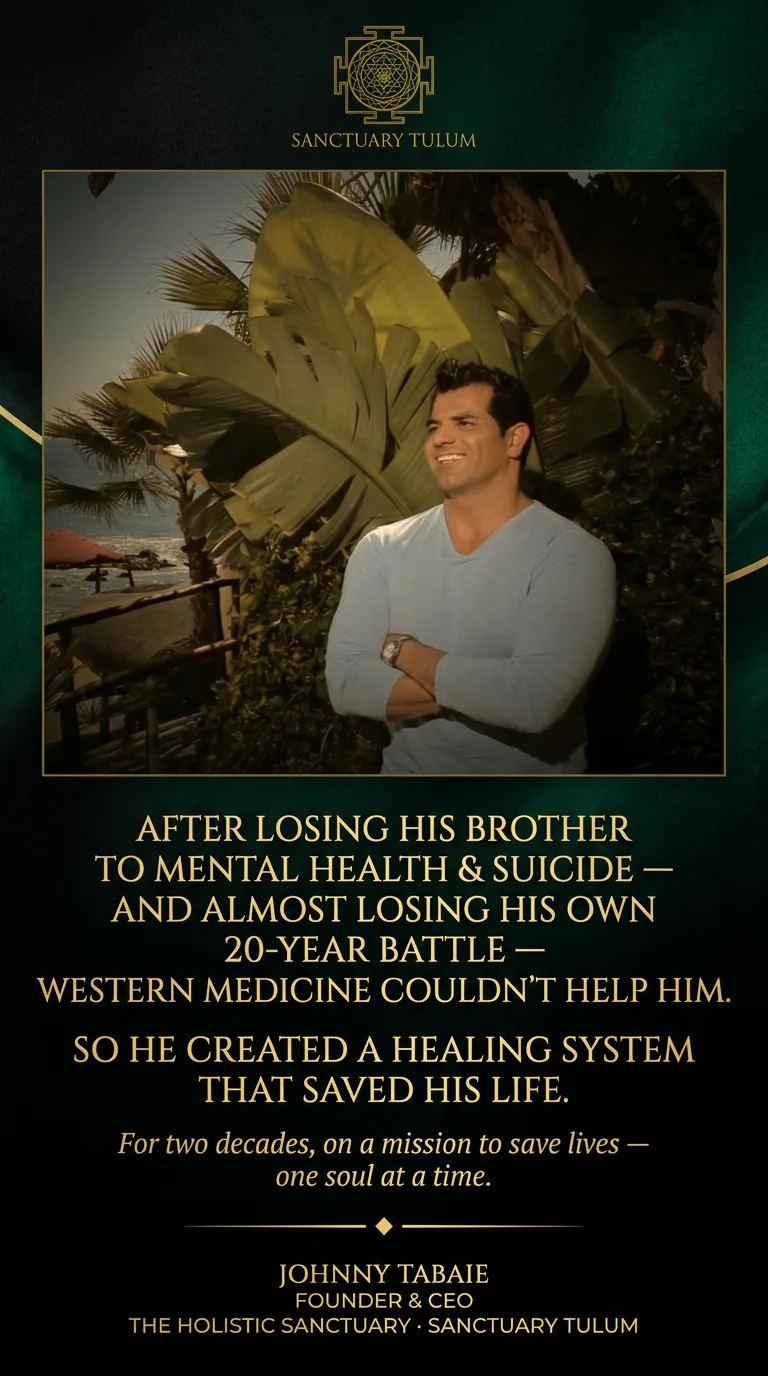 Johnny Tabaie, founder and CEO of Sanctuary Tulum, creator of the Pouyan Method