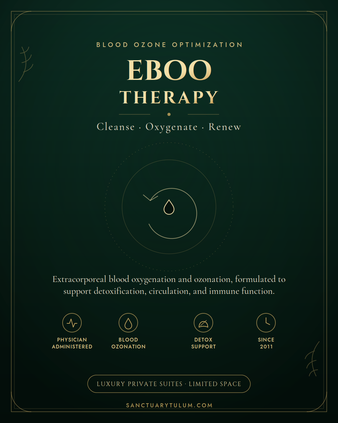 Plasmapheresis therapeutic plasma exchange protocol at Sanctuary Tulum