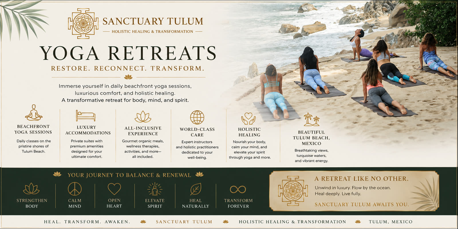 Movement and breath practice at Sanctuary Tulum