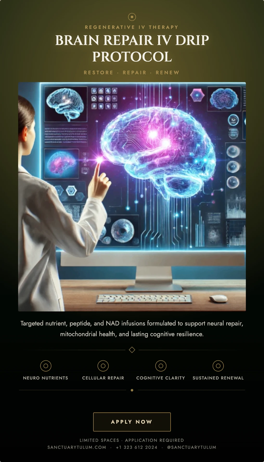 Brain Repair IV drip protocol for benzodiazepine withdrawal recovery