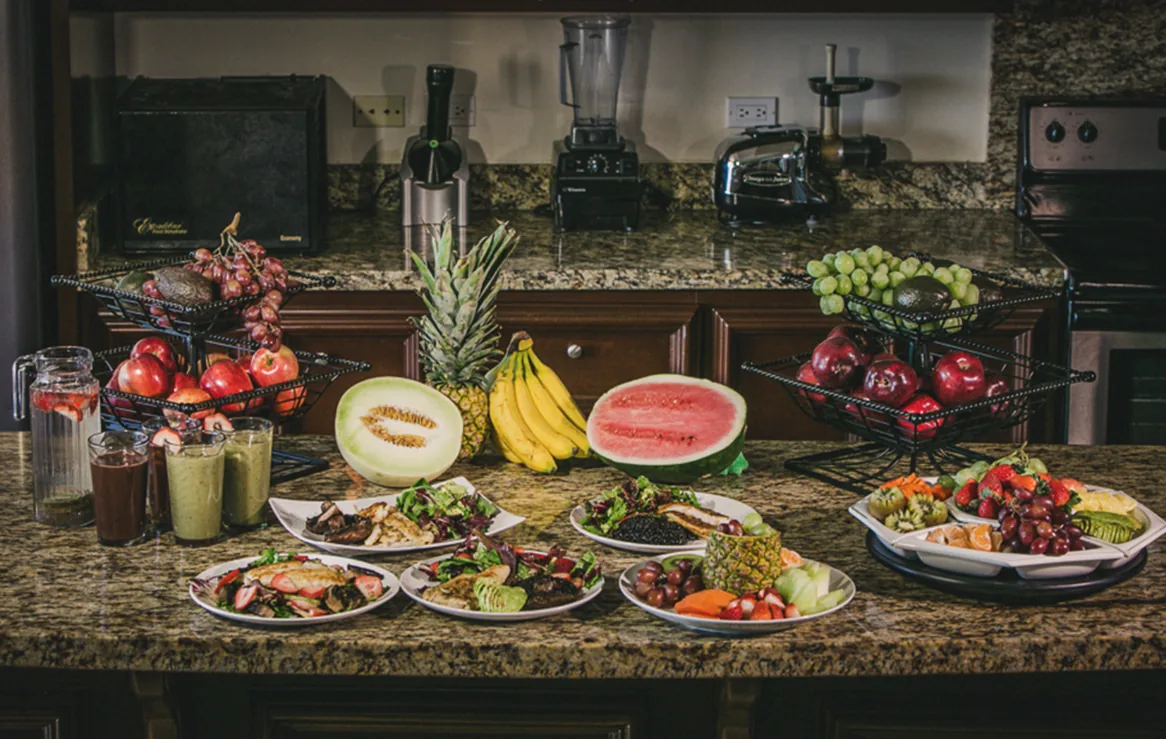 Organic superfood nutrition as part of the ayahuasca diet preparation at Sanctuary Tulum