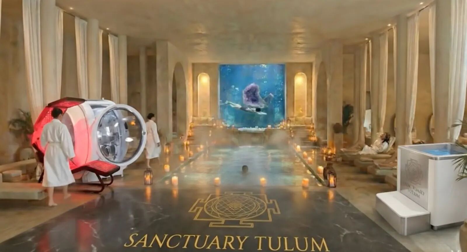 Luxury natural biohacking facility at Sanctuary Tulum featuring Hyperbaric Oxygen Therapy and proprietary Brain Repair protocols